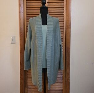NWT Soft By Avenue Women's Open Front Cardigan & Tank Top Set Plus Size 14/16